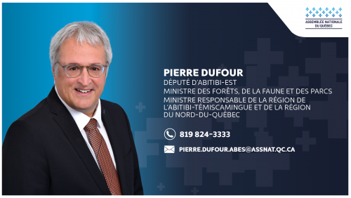 Pierre Dufour, député d'Abitibi-Est